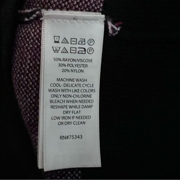 Tahari Plaid Button-Up Sweater Cardigan Size M - Picture 6 of 6